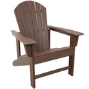 Sunnydaze Upright, All-Weather Adirondack Chair - 300-Pound Capacity - 38.25” H