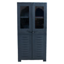 Sunnydaze Plastic Lockable Storage Cabinet with 3 Adjustable Shelves