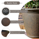 Sunnydaze Anjelica Polyresin Outdoor Flowerpot Planter