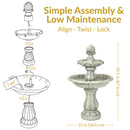 Image showing the overall product dimensions including height, depth and width.
