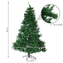 Sunnydaze Unlit Artificial Christmas Tree with Hinged Branches and Stand