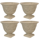 Sunnydaze Darcy Elegant Vines Indoor/Outdoor Planter Pot, 16-Inch Diameter