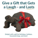 Sunnydaze Todd the Tortoise Indoor/Outdoor Garden Statue - 30"