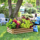 Sunnydaze Galvanized Steel Raised Garden Bed