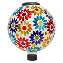 Sunnydaze Glass Mosaic Solar Garden Gazing Globe - 10"