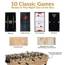 Sunnydaze 10-in-1 Multi-Game Table - 49.5"