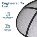 Sunnydaze Outdoor Heavy-Duty Steel Round Fire Pit Spark Screen