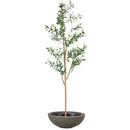 Sunnydaze Realistic Faux Olive Tree with Planter Pot