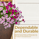 Sunnydaze Anjelica Polyresin Outdoor Flowerpot Planter