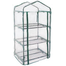 Sunnydaze Portable 3-Tier Mini Greenhouse for Outdoors - Clear