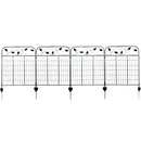 4 panel vine and leaf detailed fence