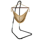 Sunnydaze Caribbean Extra Large Hammock Chair & Adjustable Stand - Soft-Spun Polyester - 40-Inch Wide Seat