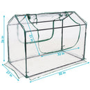 Sunnydaze Mini Greenhouse with 2 Side Doors - Clear