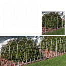Sunnydaze 5-Piece Traditional Garden Border Fence Set - 10' Overall
