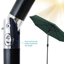 Sunnydaze Aluminum Outdoor Patio Umbrella with Tilt and Crank