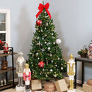 pre-lit artificial christmas tree with hinged branches
