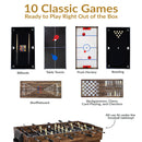 Sunnydaze 10-in-1 Multi-Game Table - 49.5"