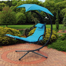 Sunnydaze Floating Chaise Lounge Chair with Umbrella
