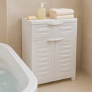 Sunnydaze Plastic Garage Storage Cabinet with Adjustable Shelf - 34.5"