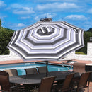 Sunnydaze Aluminum Outdoor Patio Umbrella with Tilt and Crank