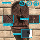 Sunnydaze Messina Solar Wall Fountain - 26" H