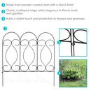 Sunnydaze 5-Piece Traditional Garden Border Fence Set - 10' Overall