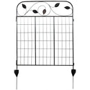 Single panel of vine and leaf fence