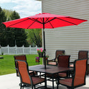 Sunnydaze Aluminum Outdoor Patio Umbrella with Tilt and Crank
