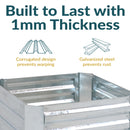 Sunnydaze Galvanized Steel Raised Garden Bed