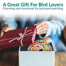 Sunnydaze Mosaic Fly-Through Hanging Bird Feeder