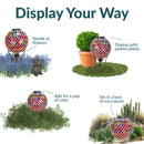 Sunnydaze Glass Mosaic Solar Garden Gazing Globe - 10"