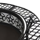 Sunnydaze 40" Large Steel Fire Pit with Spark Screen