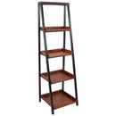 Sunnydaze Indoor 4-Tier Leaning Ladder Shelf - 59.75" H