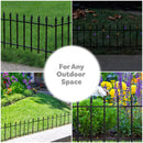 Sunnydaze Roman Garden Border Fence Set