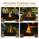 Sunnydaze Cauldron Outdoor Fire Pit with Spark Screen