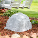Sunnydaze Polyresin Landscape Rock Cover with Stakes