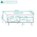 Image showing the overall product dimensions including height, depth and width.