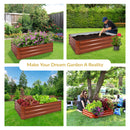 Sunnydaze Galvanized Steel Raised Garden Bed