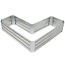 Sunnydaze Galvanized Steel Raised Garden Bed