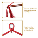 Sunnydaze Outdoor Extra Large Caribbean Polyester Rope Hammock Chair