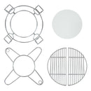Sunnydaze Half Moon Cooking Grate System for Charcoal Kamado Egg Grill