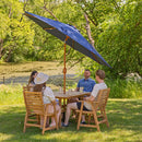 Sunnydaze 8.5 ft Patio Umbrella with Faux Woodgrain Finish
