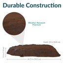 Sunnydaze Flat Artificial Landscape Rock Cover with Stakes