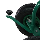 Sunnydaze Rolling Garden Cart with Work Seat and Basket