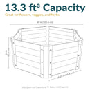 Sunnydaze Steel Raised Garden Bed