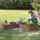 Sunnydaze Galvanized Steel Raised Garden Bed