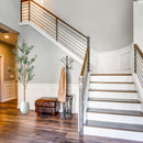 Sunnydaze Realistic Faux Olive Tree in Pot with Silk Leaves