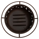 Sunnydaze 30" Cosmic Cooking Fire Pit with Grill Grate & Spark Screen