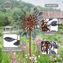 Sunnydaze Staked Metal Garden Wind Spinner