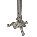 Sunnydaze Bird and Blossom Metal Bird Bath - Antique Gray - 13"